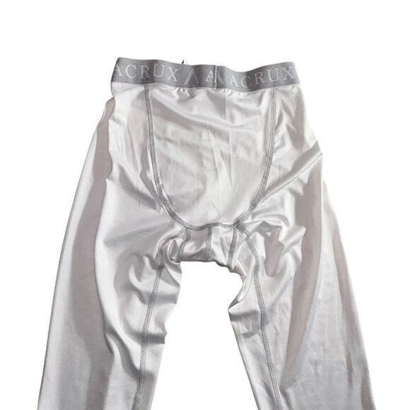 ACRUX White Performance Gear Tights Pants Sports Size M Athletic Men's Jogger - Picture 5 of 12